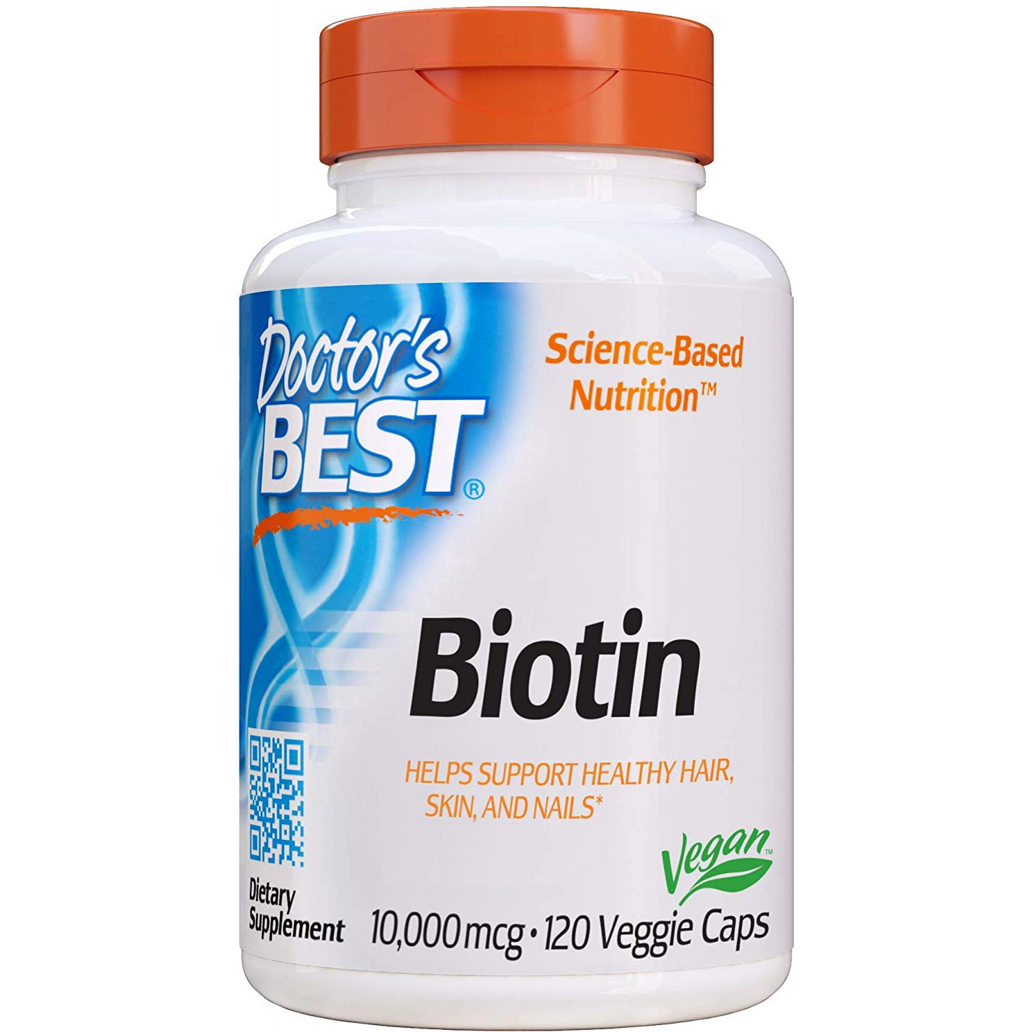 Doctor's Best Biotin 10,000 mcg 120 caps - зображення 1