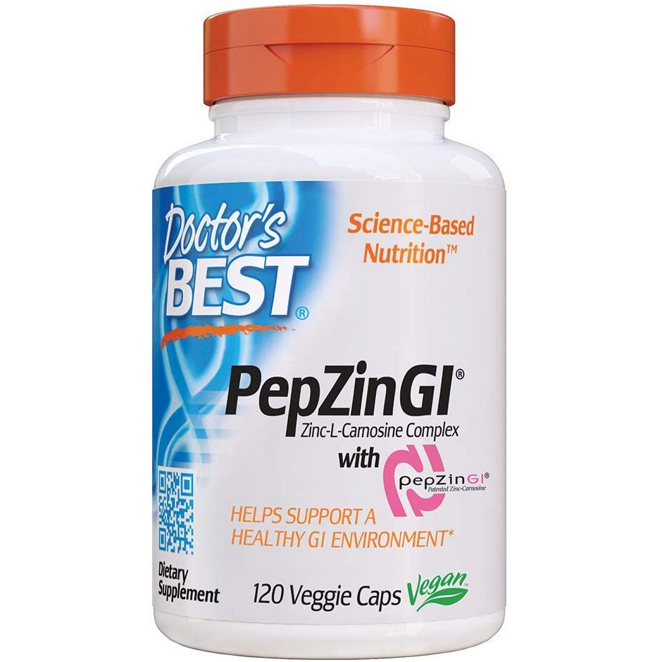 Doctor's Best PepZin GI /Zinc Carnosine Complex/ 120 caps - зображення 1