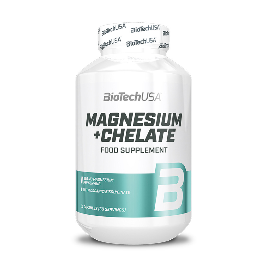 BiotechUSA Magnesium+Chelate 60 caps - зображення 1