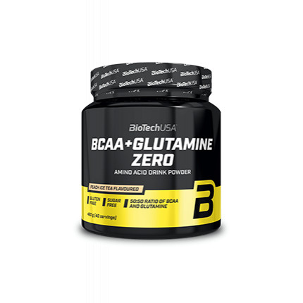 BiotechUSA BCAA + Glutamine Zero 480 g /40 servings/ Lemon - зображення 1