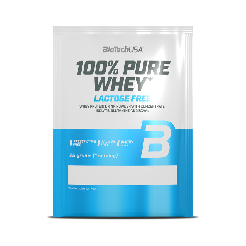 BiotechUSA 100% Pure Whey Lactose Free 28 g /sample/ Chocolate - зображення 1