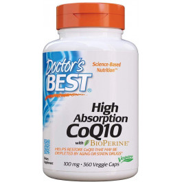   Doctor's Best High Absorption CoQ10 with Bioperine 100 mg 360 caps