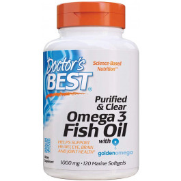 Doctor's Best Purified & Clear Omega-3 Fish Oil 120 caps