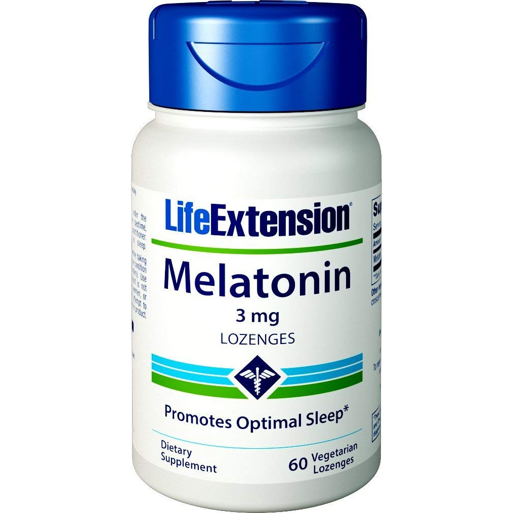 Life Extension Melatonin 3 mg Lozenges 60 tabs - зображення 1