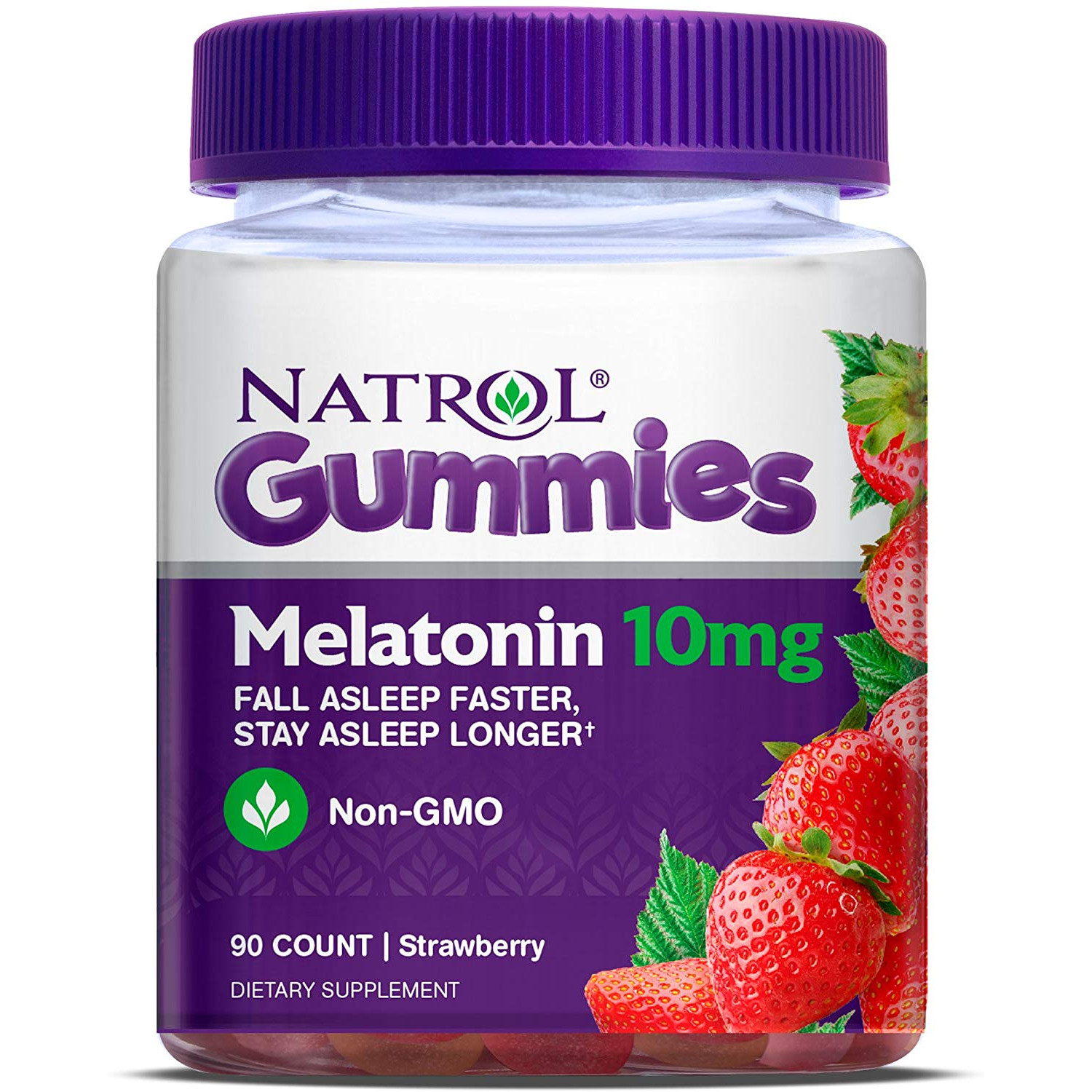 Natrol Melatonin Gummies 10 mg 90 tabs Strawberry - зображення 1