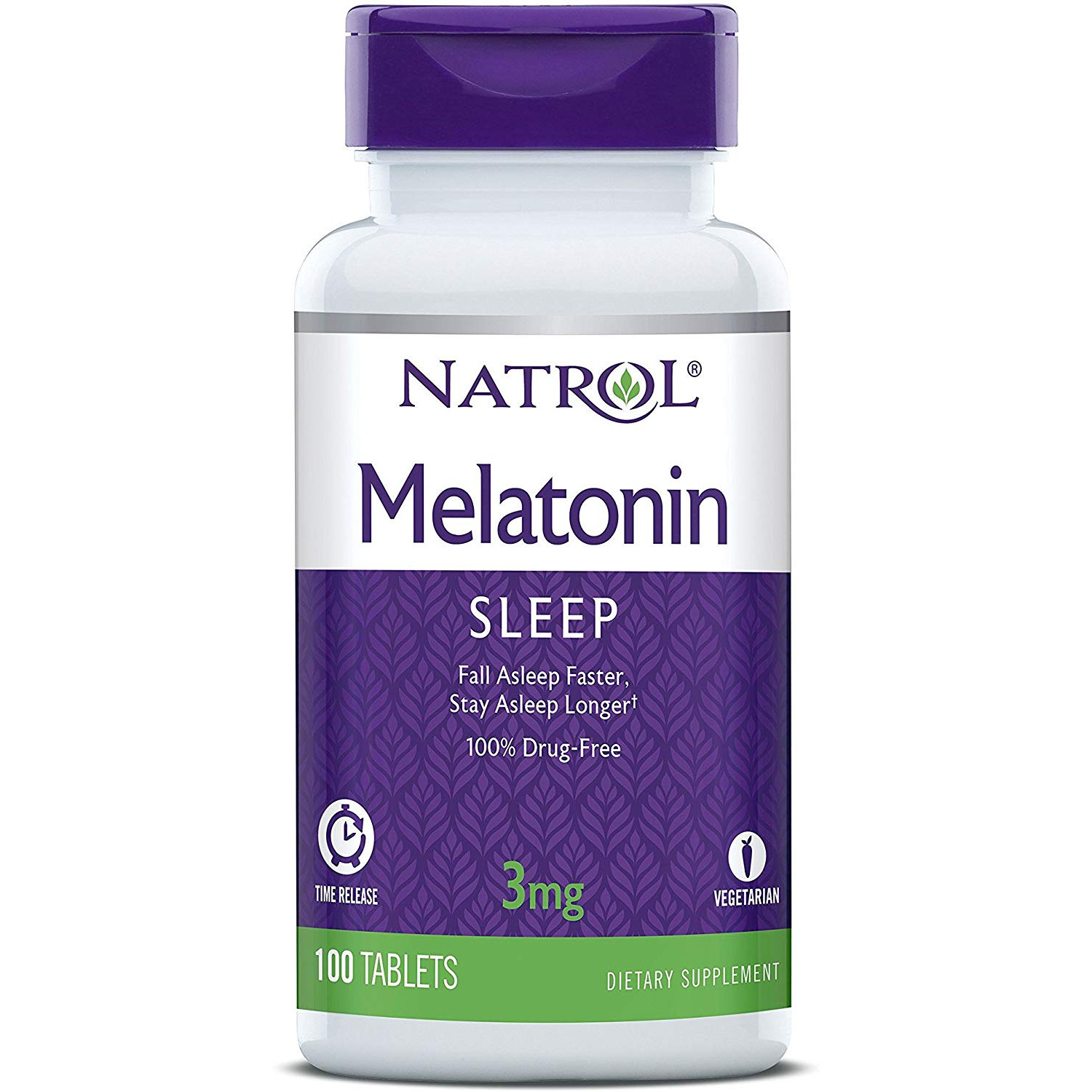 Natrol Melatonin Time Release 3 mg 100 tabs - зображення 1