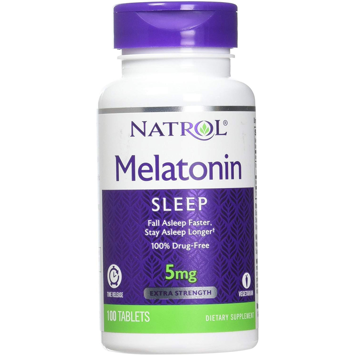 Natrol Melatonin Time Release 5 mg 100 tabs - зображення 1