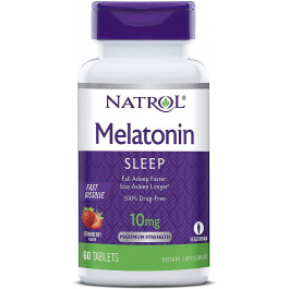 Natrol Melatonin Fast Dissolve 10 mg 60 tabs Strawberry