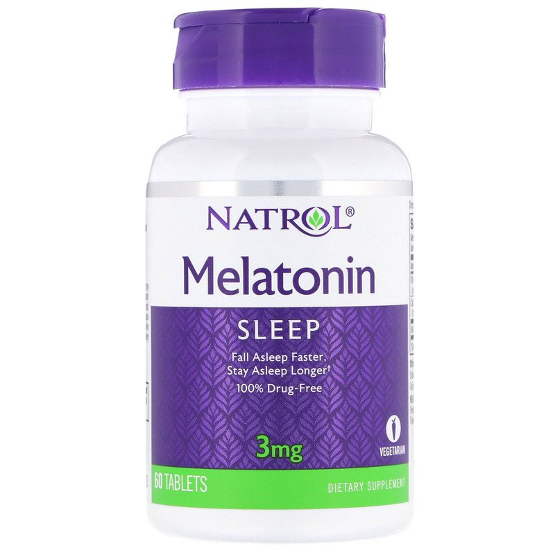 Natrol Melatonin Tablets 3 mg 60 tabs - зображення 1