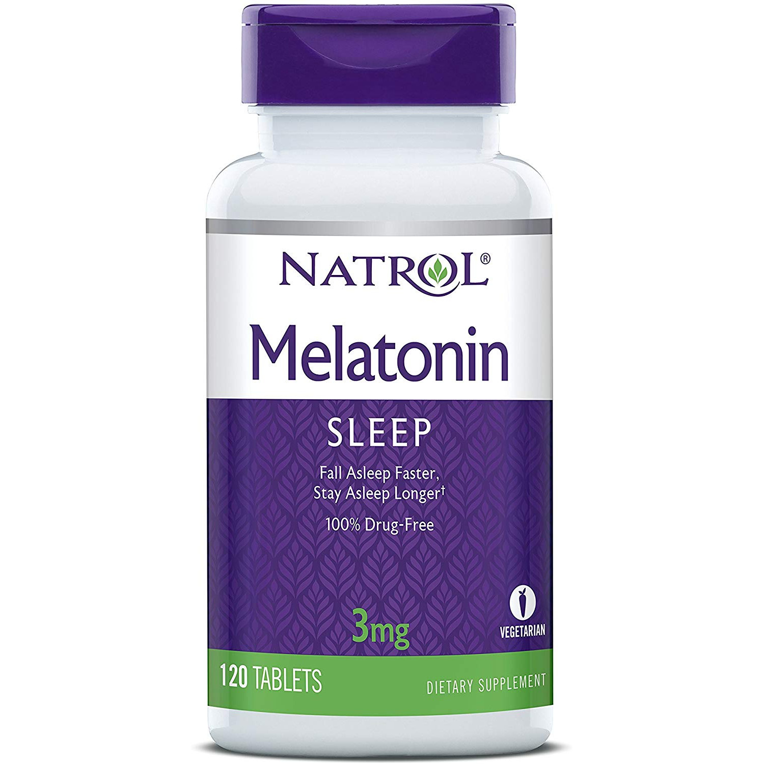 Natrol Melatonin Tablets 3 mg 120 tabs - зображення 1