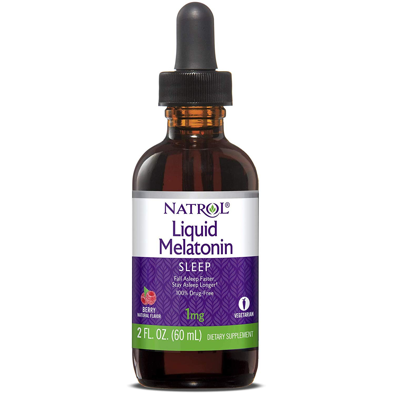 Natrol Melatonin Liquid 60 ml /15 servings/ Berry - зображення 1