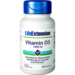   Life Extension Vitamin D3 25 mcg /1000 IU/ 250 caps