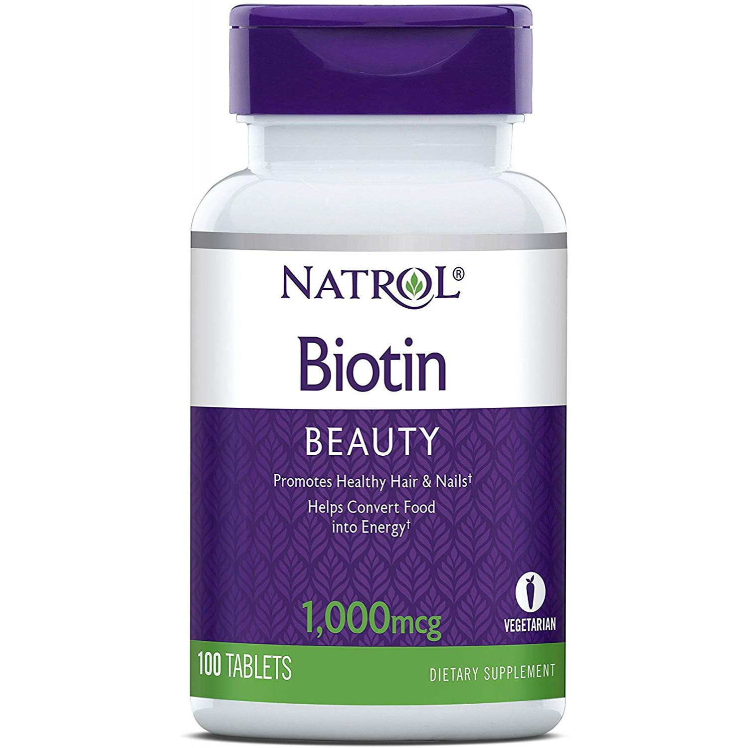 Natrol Biotin Tablet 1,000 mcg 100 tabs - зображення 1