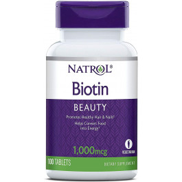 Natrol Biotin Tablet 1,000 mcg 100 tabs