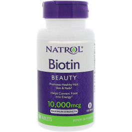 Natrol Biotin Tablet 10,000 mcg 100 tabs