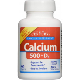 21st Century Calcium 500+D3 90 tabs