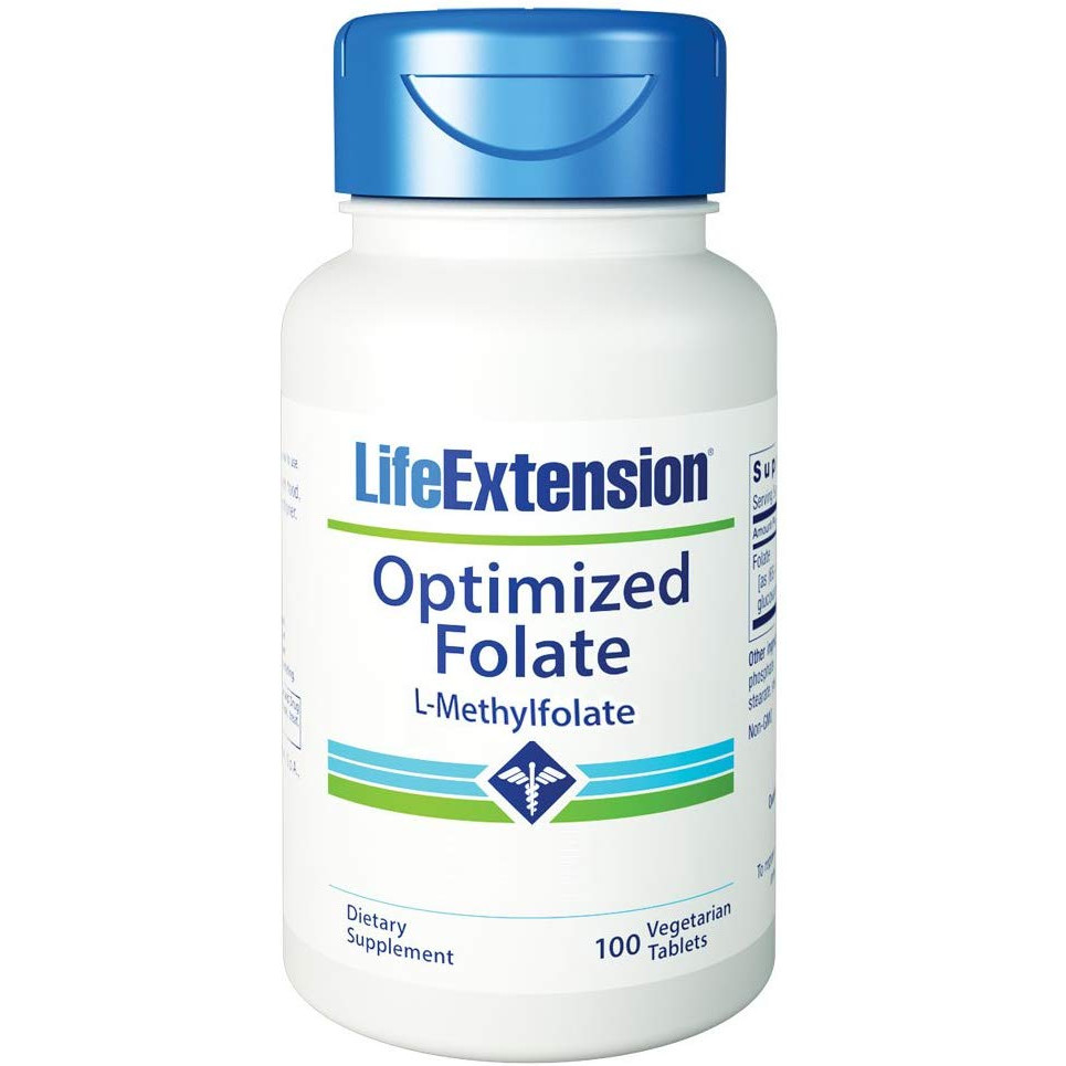 Life Extension Optimized Folate /L-Methylfolate/ 1000 mcg 100 tabs - зображення 1