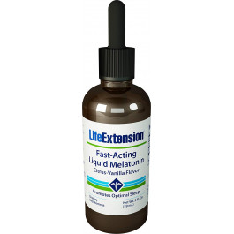 Life Extension Fast-Acting Liquid Melatonin 59 ml /59 servings/ Citrus Vanilla