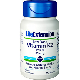 Life Extension Low Dose Vitamin K2 /MK-7/ 45 mcg 90 caps