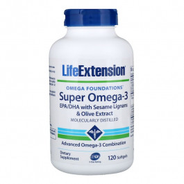 Life Extension Super Omega-3 EPA/DHA Fish Oil 120 caps