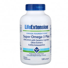 Life Extension Super Omega-3 Plus EPA/DHA Fish Oil 120 caps
