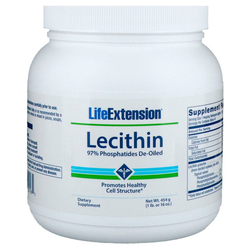 Life Extension Lecithin 454 g /41 servings/ Unflavored - зображення 1
