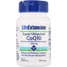 Life Extension Super Ubiquinol CoQ10 with Enhanced Mitochondrial Support 100 mg 30 caps