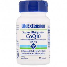 Life Extension Super Ubiquinol CoQ10 with Enhanced Mitochondrial Support 200 mg 30 caps