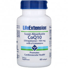 Life Extension Super-Absorbable CoQ10 /Ubiquinone/ with d-Limonene 100 mg 60 caps