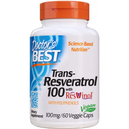 Doctor's Best Trans-Resveratrol 100 with ResVinol-25 60 caps