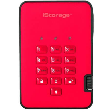 iStorage diskAshur2 SSD 4 TB Red (IS-DA2-256-SSD-4000-R) - зображення 1