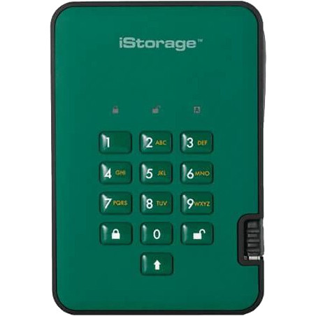 iStorage diskAshur2 USB 3.1 500 GB Green (IS-DA2-256-500-GN) - зображення 1