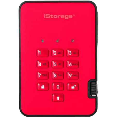 iStorage diskAshur2 USB 3.1 3 TB Red (IS-DA2-256-3000-R) - зображення 1