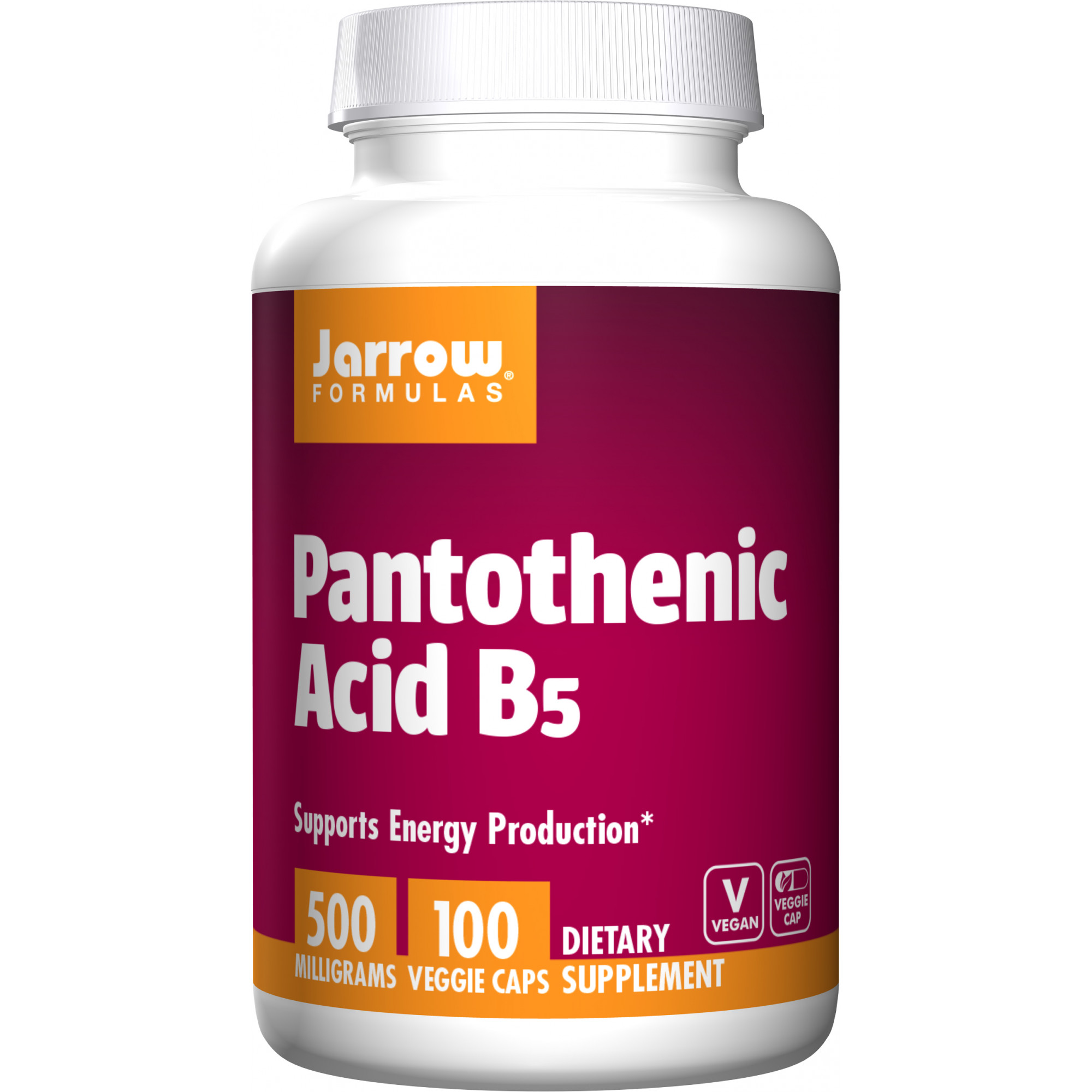Jarrow Formulas Pantothenic Acid B5 500 mg 100 caps - зображення 1