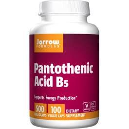 Jarrow Formulas Pantothenic Acid B5 500 mg 100 caps