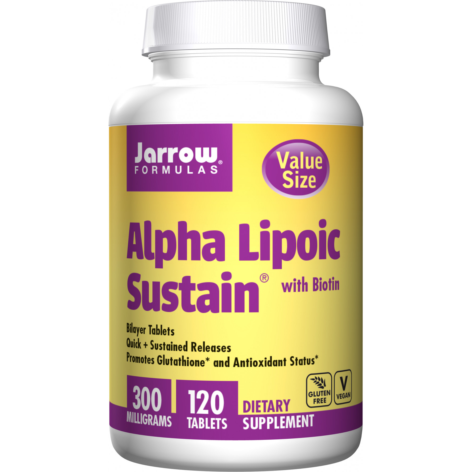 Jarrow Formulas Alpha Lipoic Sustain 300 mg 120 tabs - зображення 1