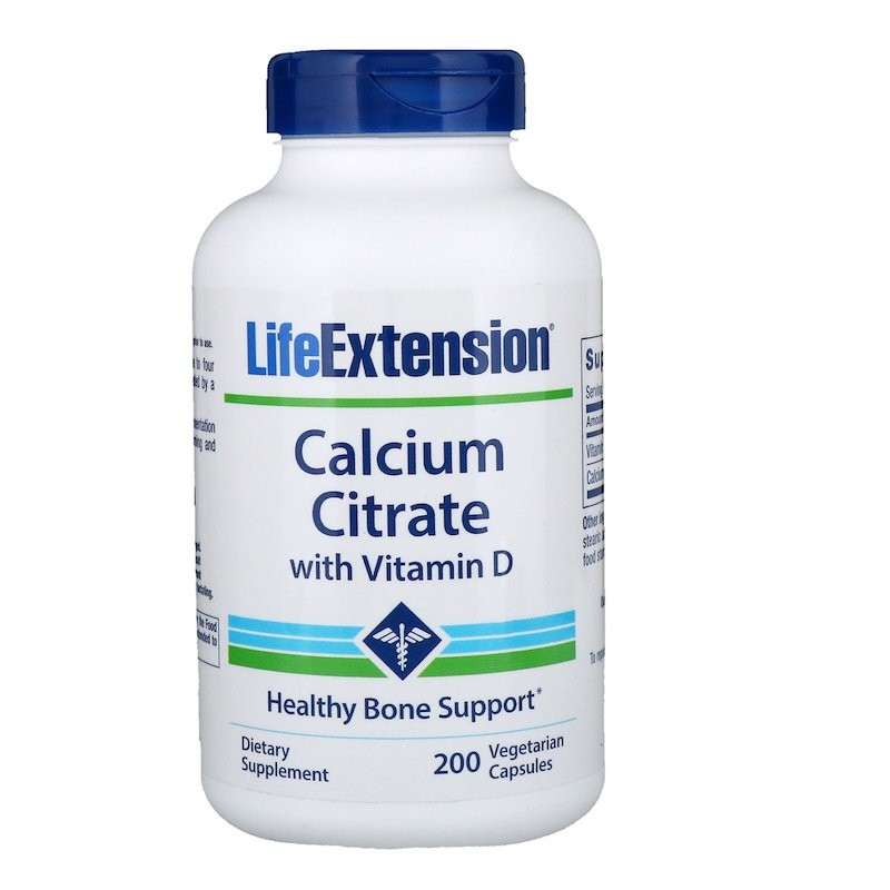 Life Extension Calcium Citrate with Vitamin D 200 caps - зображення 1