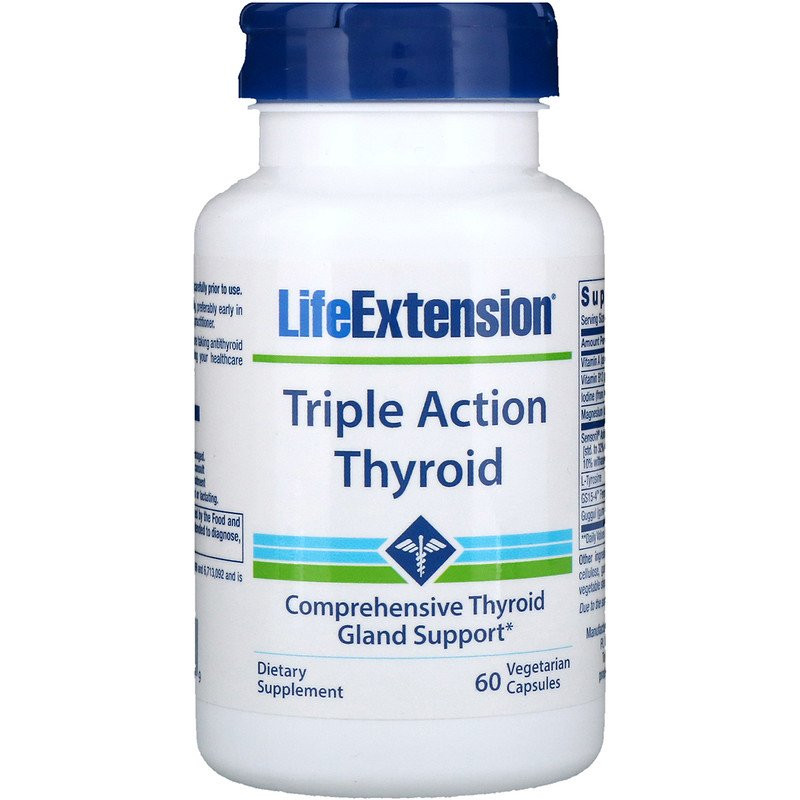 Life Extension Triple Action Thyroid 60 caps - зображення 1