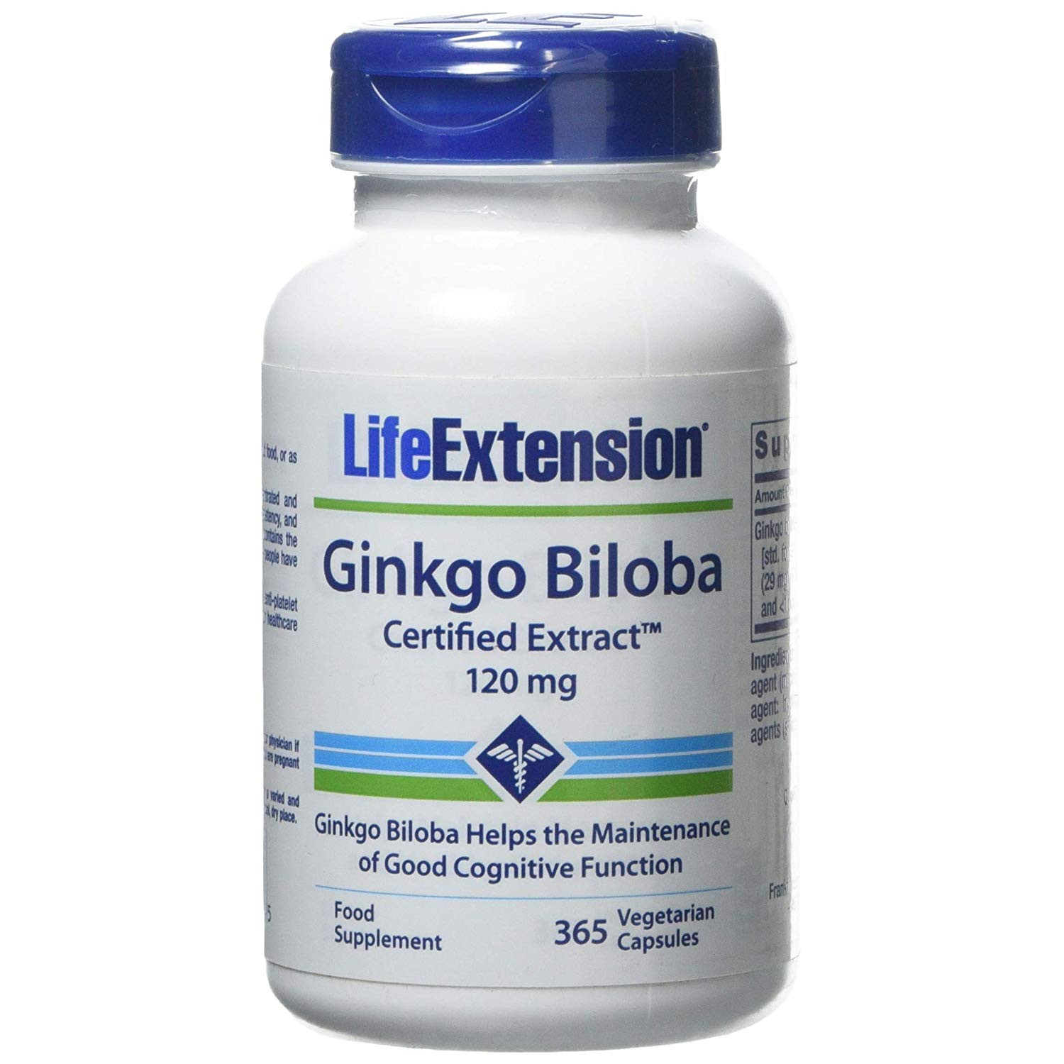 Life Extension Ginkgo Biloba Certified Extract 120 mg 365 caps - зображення 1