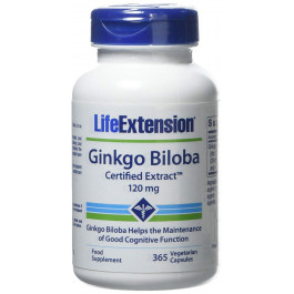 Life Extension Ginkgo Biloba Certified Extract 120 mg 365 caps