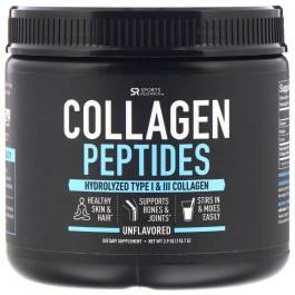 Sports Research Collagen Peptides Powder 110,7 g /10 servings/ Unflavored
