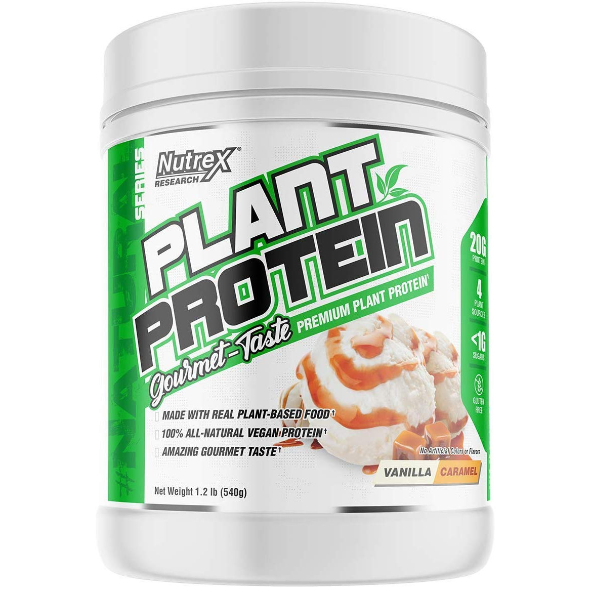 Nutrex Plant Protein 540 g /18 servings/ Vanilla Caramel - зображення 1