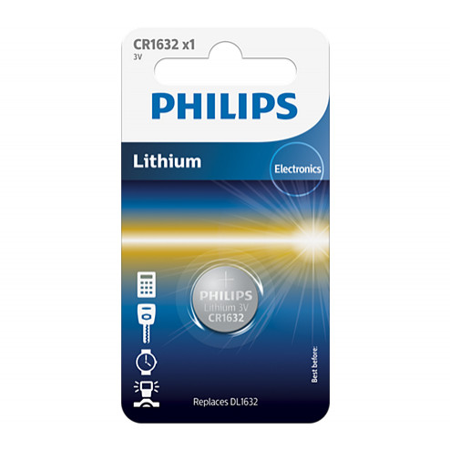 Philips CR-1632 bat(3B) Lithium 1шт (CR1632/00B) - зображення 1