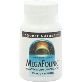   Source Naturals MegaFolinic 800 mg 60 tabs