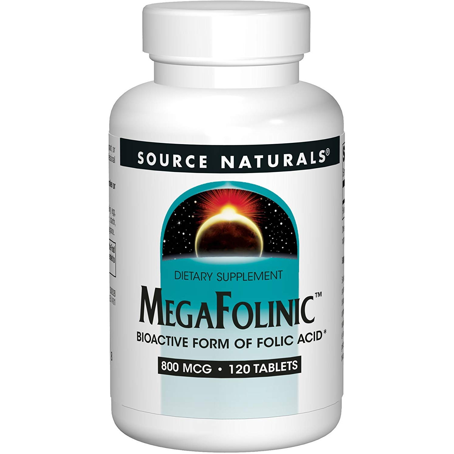 Source Naturals MegaFolinic 800 mg 120 tabs - зображення 1