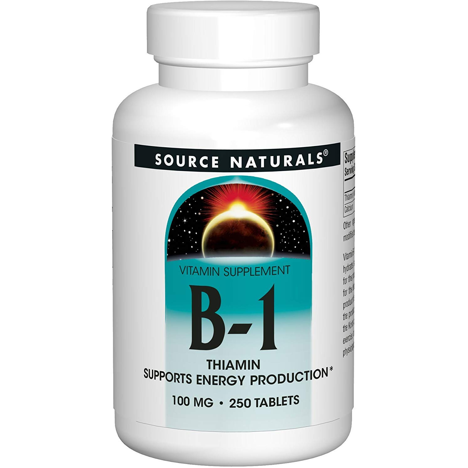 Source Naturals B-1 Thiamin 100 mg 250 tabs - зображення 1