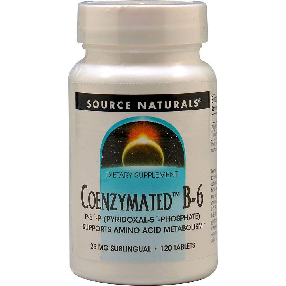 Source Naturals Coenzymated B-6 25 mg 120 tabs - зображення 1
