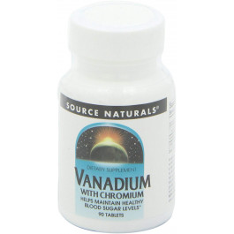   Source Naturals Vanadium with Chromium 90 tabs