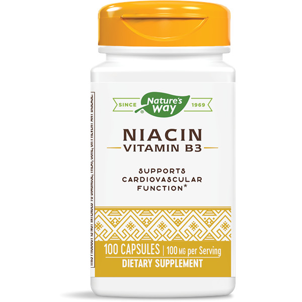 Nature's Way Niacin /Vitamin B3/ 100 mg 100 caps - зображення 1