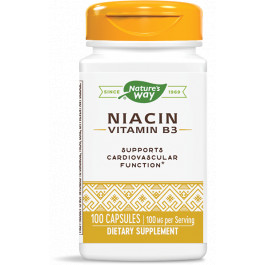Nature's Way Niacin /Vitamin B3/ 100 mg 100 caps